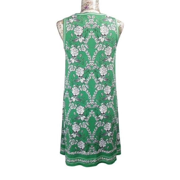 Max Studio Green Floral Sleeveless Sheath Dress - Picture 5 of 8
